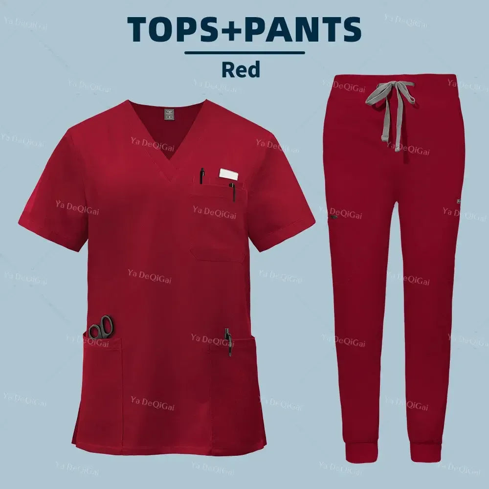 Unisex Medical Scrubs Set – With Pockets-Scrubs-Bennys Beauty World