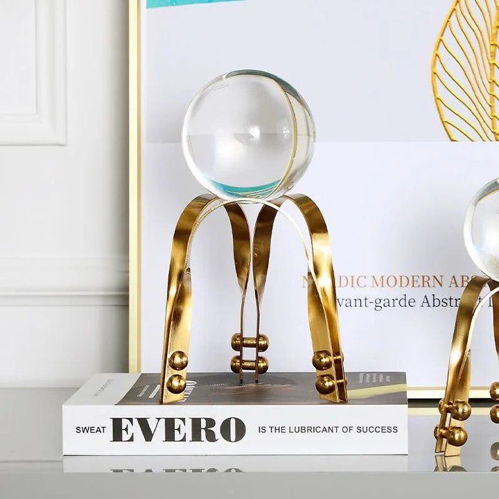 Nordic Light Luxury Style Crystal Ball Decor-Decor-Arlik interiors