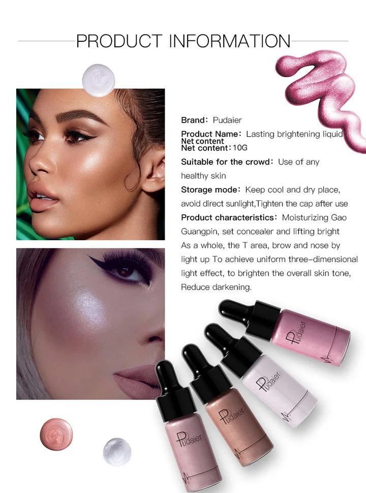 12 Color Liquid Nude Contouring Face Brightener Glow