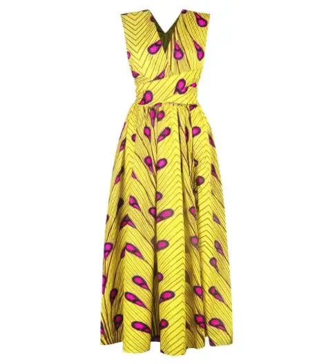 Fashion Elastic Maxi African Dresses for Women