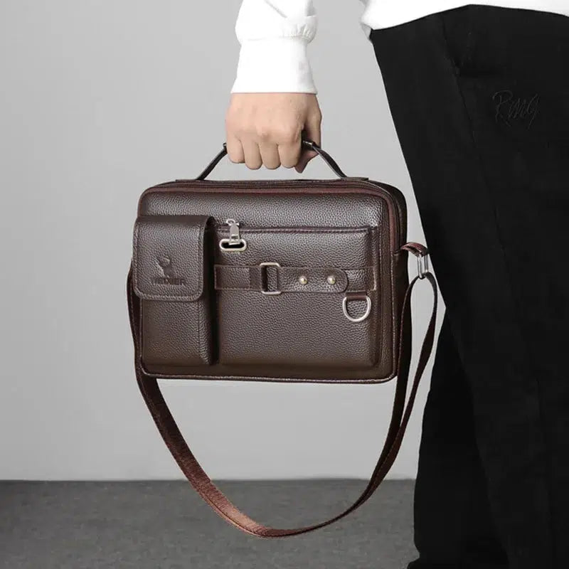 Men PU Leather Shoulder Fashion Business Crossbody Bags-bag-Bennys Beauty World