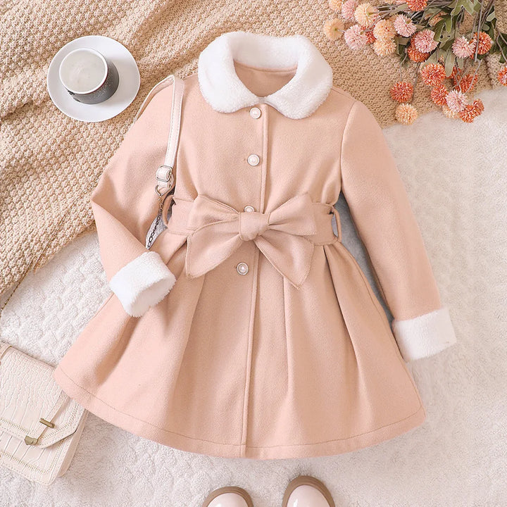 Girls Christmas Jacket &amp; Coat | Warm Double-Breasted Outerwear | Ages 1–7