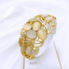 Vintage Opal Jewelry Set Luxury Gold Plated Women's Jewelry-necklace-Bennys Beauty World