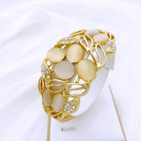 Vintage Opal Jewelry Set Luxury Gold Plated Women's Jewelry-necklace-Bennys Beauty World