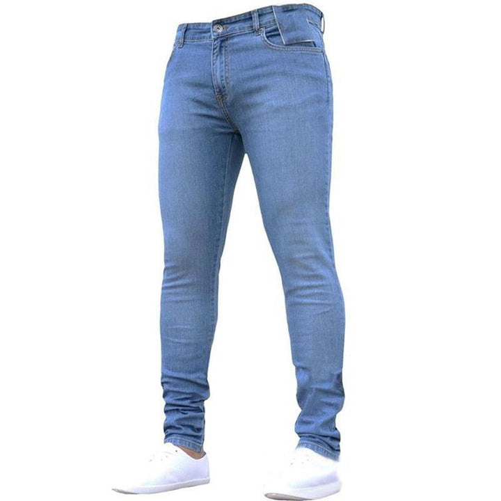 Men Pants Fashion Men Casual Pants Stretchy Demin Skinny Pants-pants-Bennys Beauty World