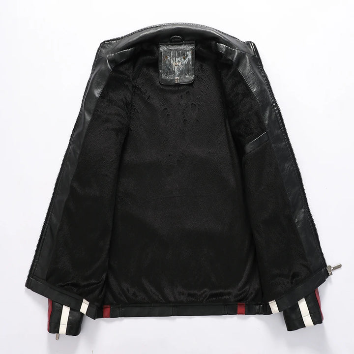 Fall Motorcycle Leather Jacket For Men only $103.09