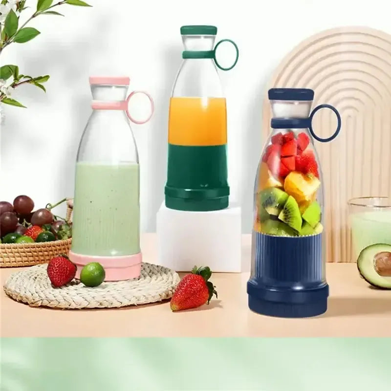 Electric Juicer Cup 6 Blades Blender Milkshake Machine USB Portable Fruit Milk Mixing Tool Mini Fresh Juice Blender-Bennys Beauty World