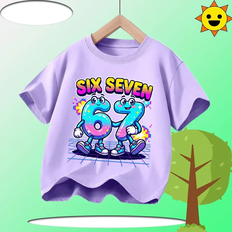 Kids Funny Printed Cotton T-Shirt