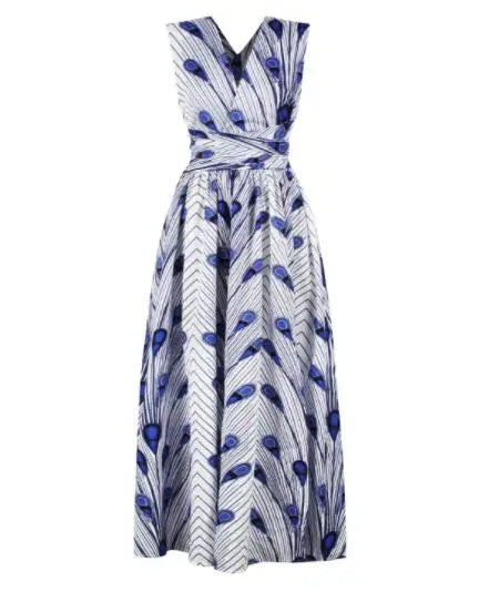 Fashion Elastic Maxi African Dresses for Women