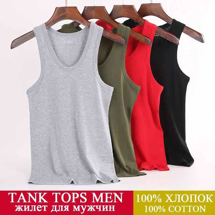 Men's Fitness Cool Summer Cotton Vest Shirt