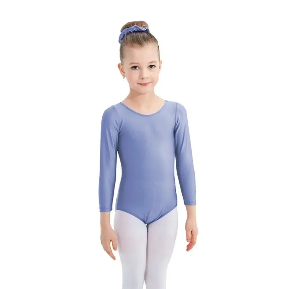Girls Long Sleeve Ballet Leotard – Gymnastics &amp; Dance Bodysuit - Bennys Beauty World