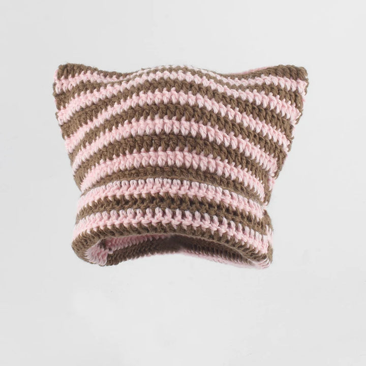 Women Girls Autumn Winter Cute Cat Ears Cap