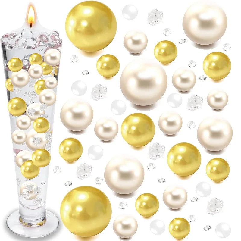 Christmas Vase Filler Beads Floating Pearls