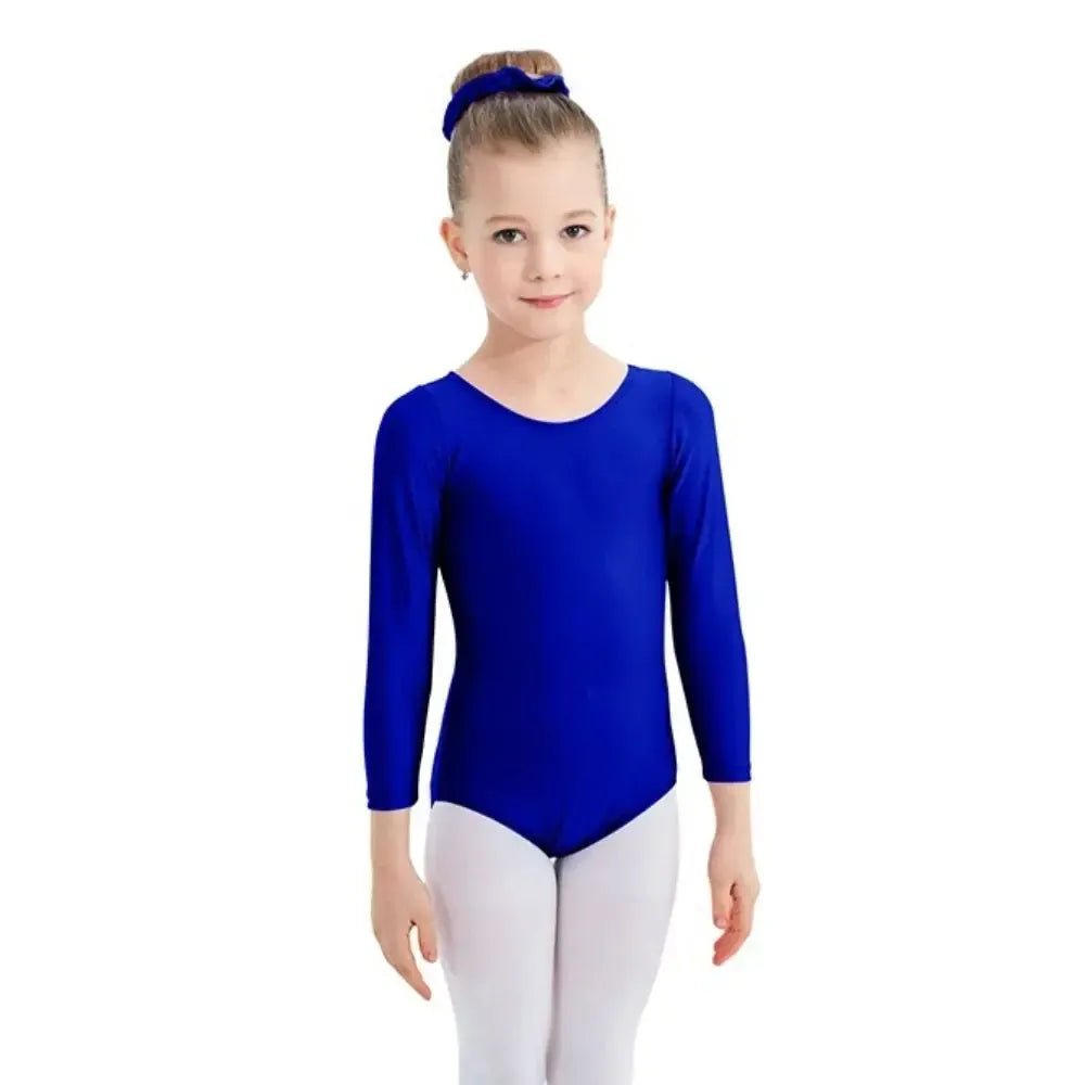 Girls Long Sleeve Ballet Leotard – Gymnastics &amp; Dance Bodysuit - Bennys Beauty World