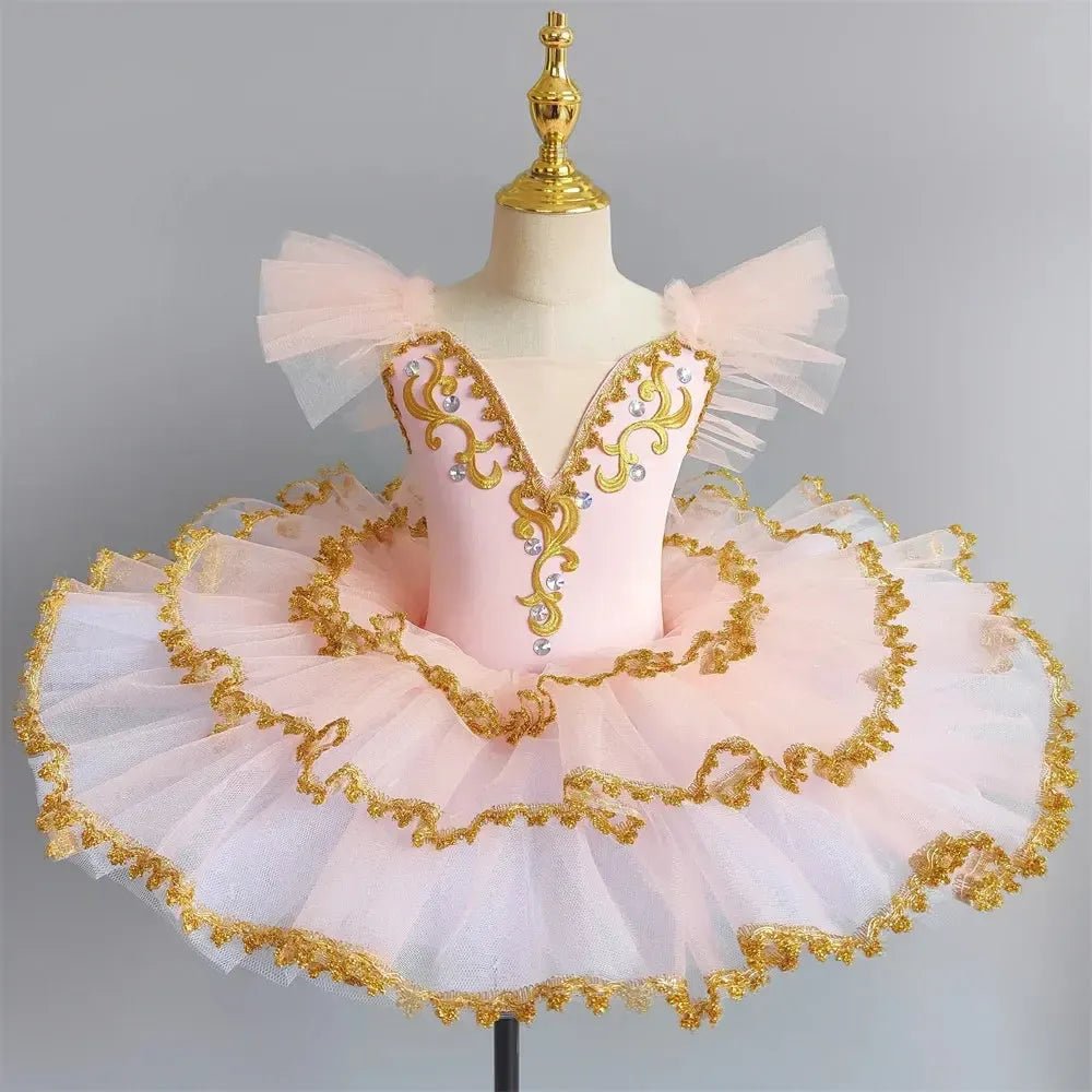 Girls Ballet Tutu Dress – Sleeveless Dance Leotard &amp; Skirt - Bennys Beauty World