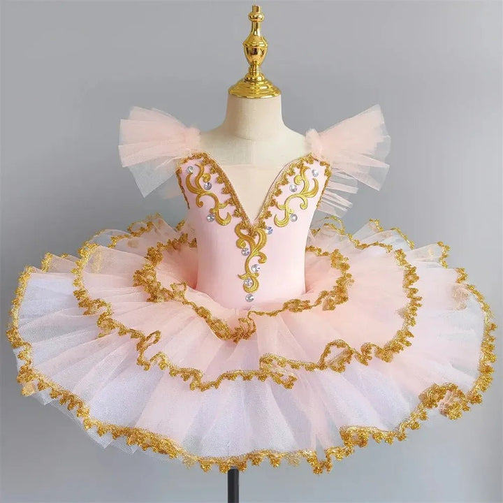 Girls Ballet Tutu Dress – Sleeveless Dance Leotard &amp; Skirt - Bennys Beauty World
