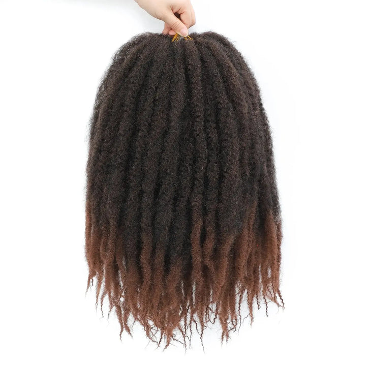 Karida 10-18 Inch Marley Twist Braiding Hair – Kinky Curly Synthetic Crochet Hair-crochet hair-Bennys Beauty World