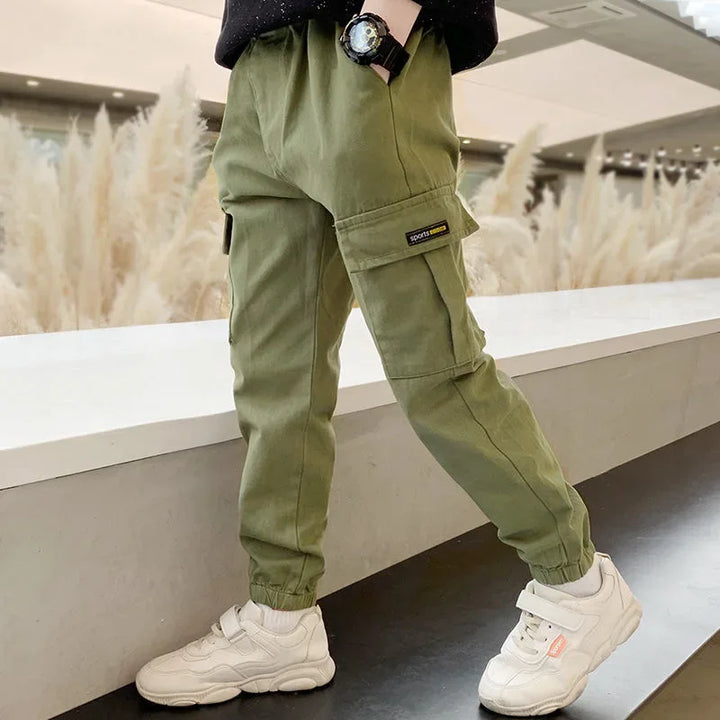Boys Cargo Pants | Casual Full-Length Trousers | Ages 3–12