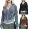 Women's Long Sleeve Zip Up Jacket Cardigan