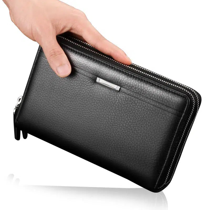 Leather Clutch Bag for Men Long Wallet Fashion Luxury Purse-purse-Bennys Beauty World