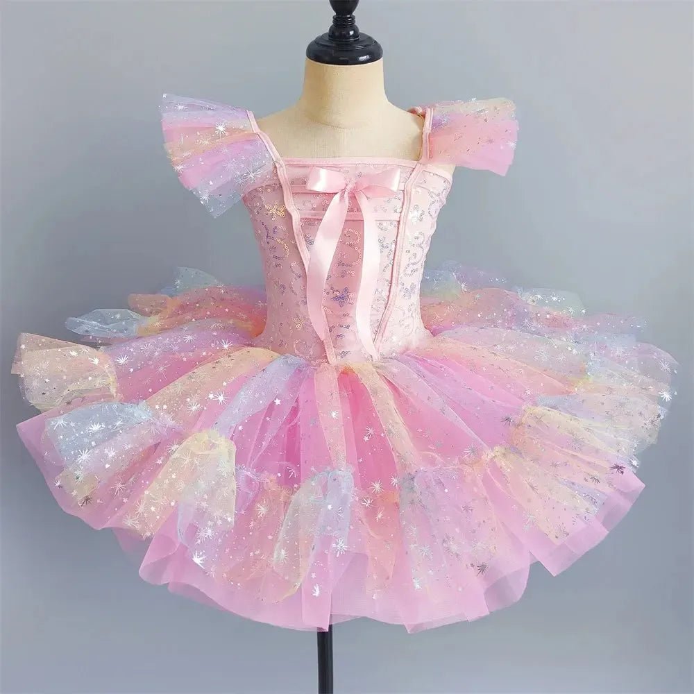 Girls Ballet Tutu Dress – Sleeveless Dance Leotard &amp; Skirt - Bennys Beauty World
