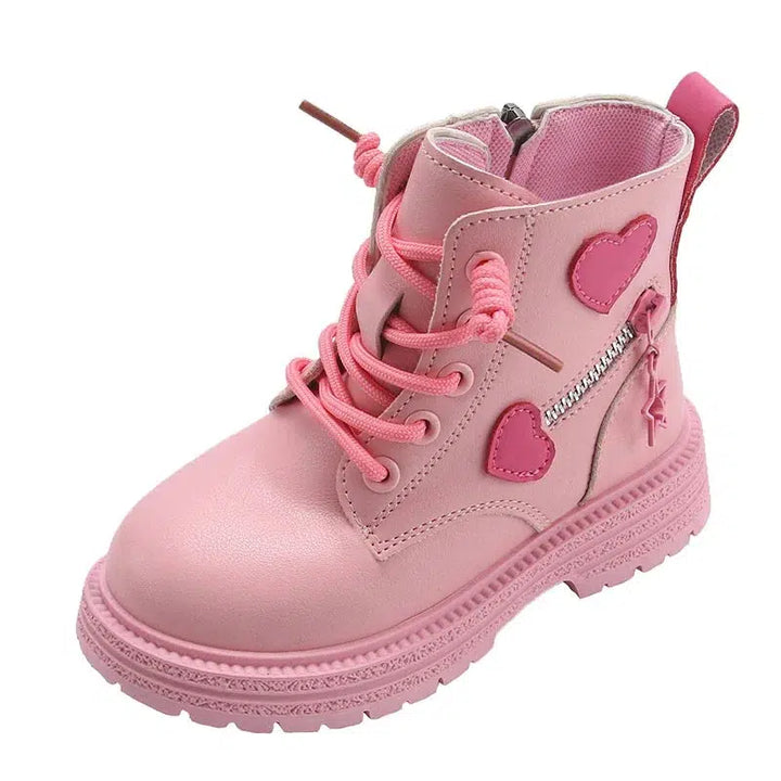 Girls Pink Breathable Princess Casual Short Boots-Shoes-Bennys Beauty World