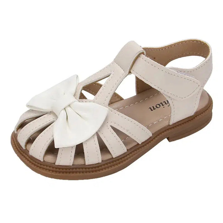 Girls Sandals Bow Peep-toe Non-slip Sandals-Shoes-Bennys Beauty World