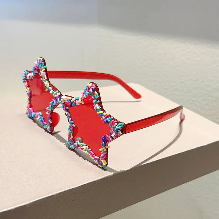 Star-Shaped Sunglasses | UV400 Gradient Beach &amp; Party Shades