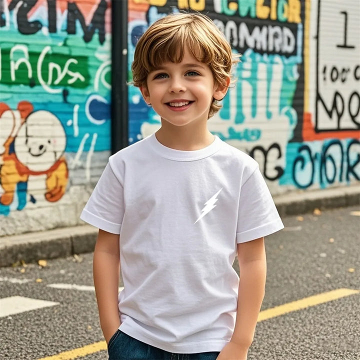 Kids Music Print T-Shirt | Short Sleeve DJ Tee