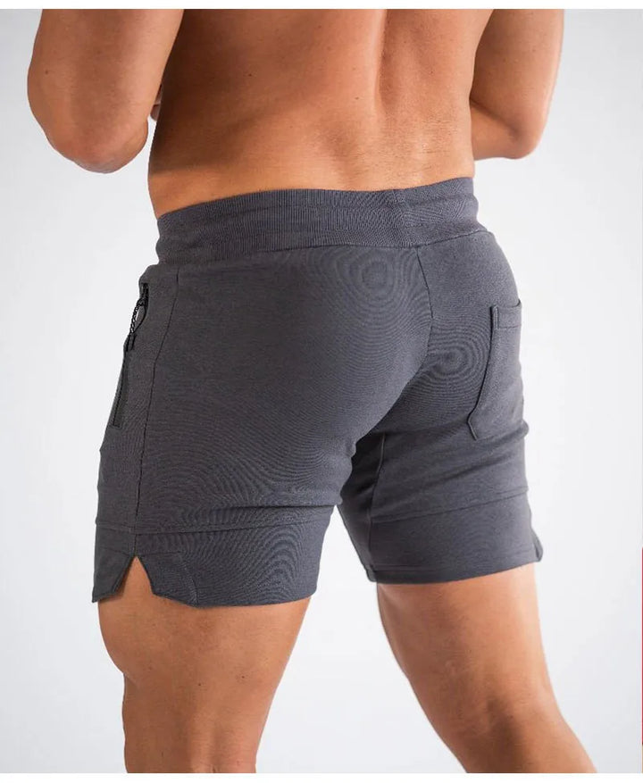 Sports Shorts for Men Beach Shorts Zip Pocket Bodybuilding Sweatpants