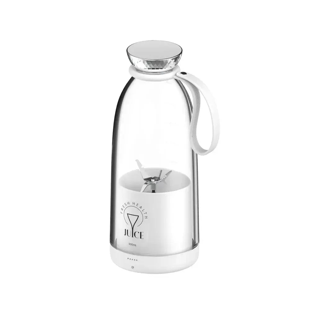 500ml Portable 2400mAh Wireless Fruit Mixers USB juicer Fresh Juice Bottle Blender Plus 6 Blades Food Milkshake Ice Crush Cup-Bennys Beauty World