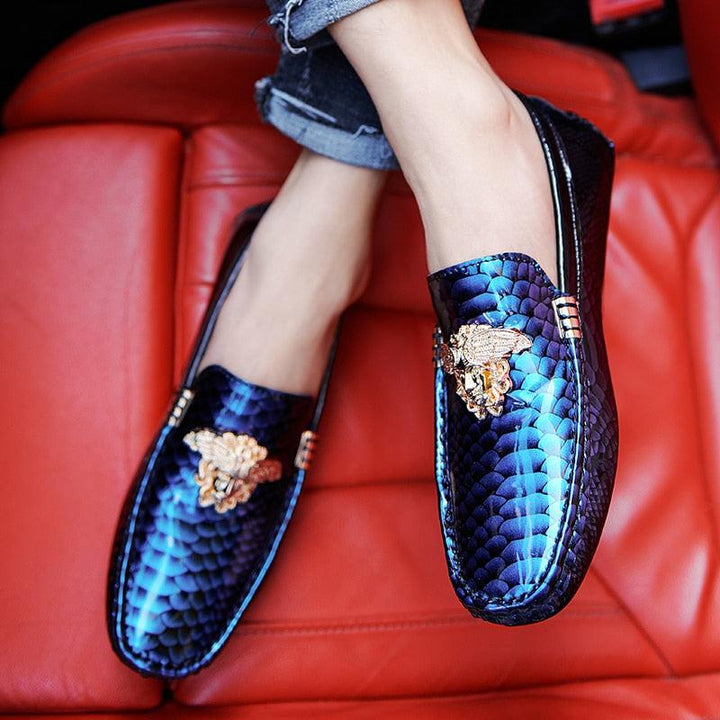 Men's Leather Casual Loafers Shoes-Shoes-Bennys Beauty World