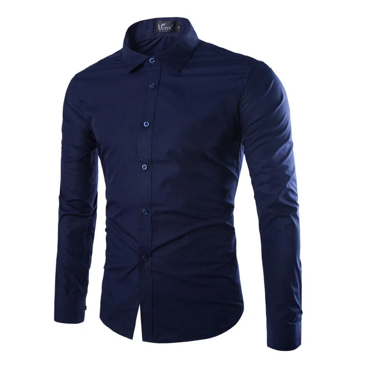 Men's Candy Color Long Sleeve Shirt Casual Fashion for Spring & Summer-Shirt-Bennys Beauty World