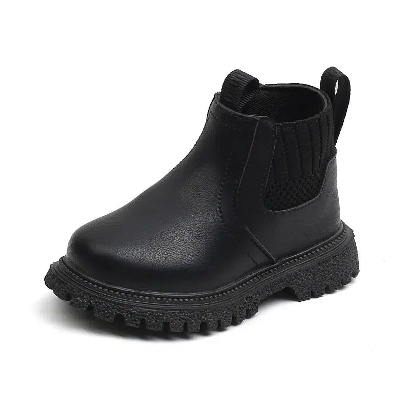 Baby Leather Ankle Boots Rubber Non-slip Boots-Shoes-Bennys Beauty World