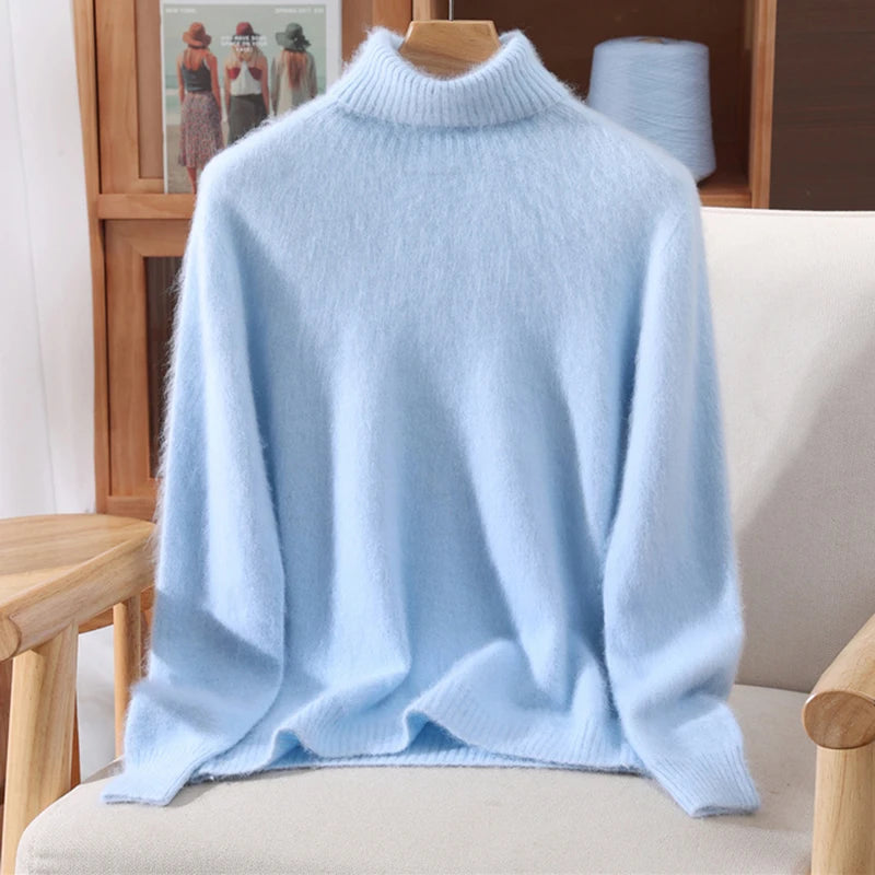 Women’s Cashmere High-Lapel Sweater