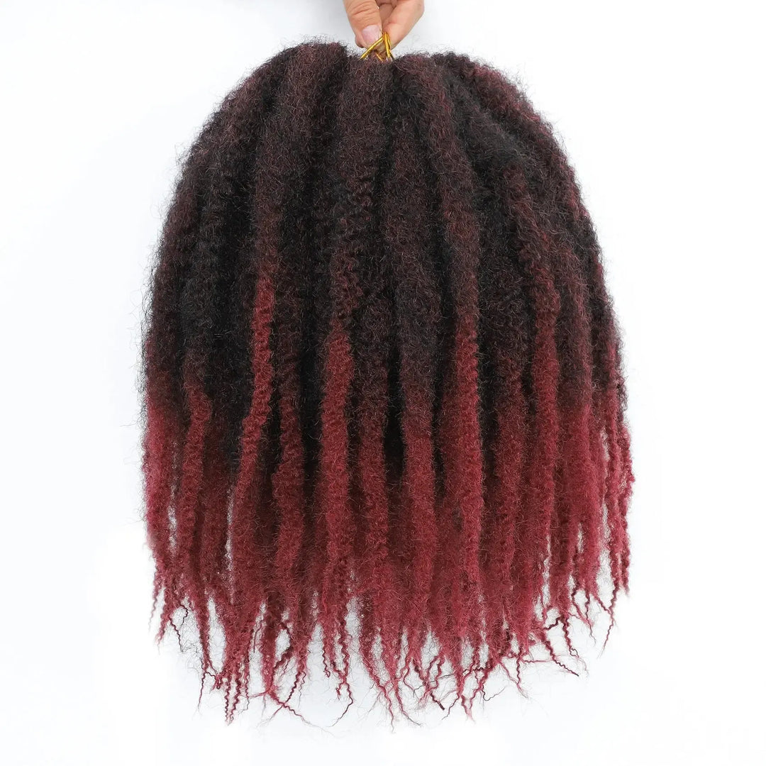 Karida 10-18 Inch Marley Twist Braiding Hair – Kinky Curly Synthetic Crochet Hair-crochet hair-Bennys Beauty World
