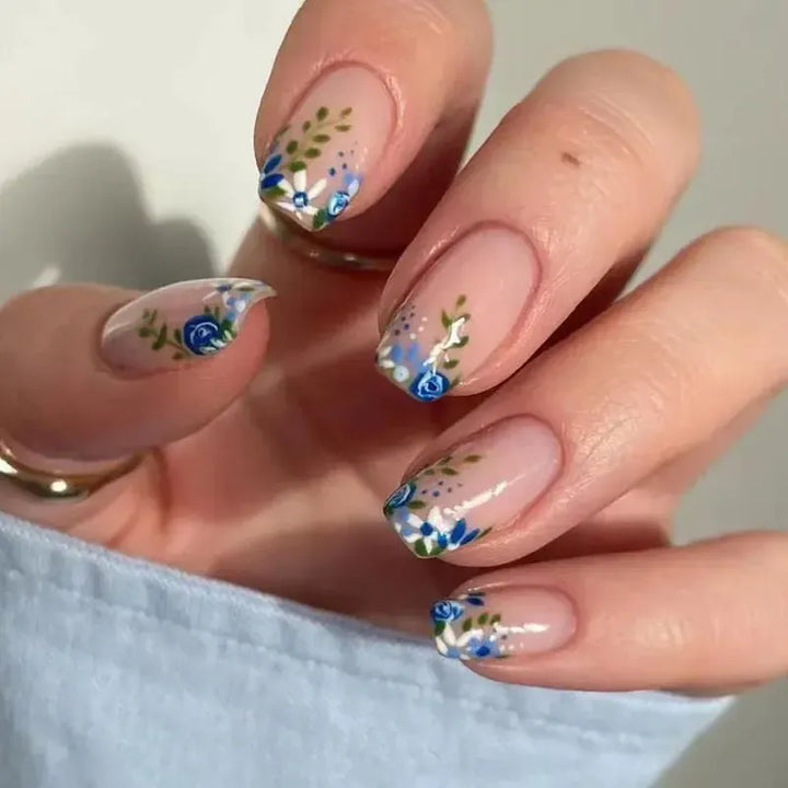 Short Square Press-On Nails – 24 Pcs Acrylic False Nail Tips | Bennys Beauty World-Nails-Bennys Beauty World