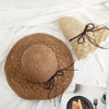 Women's Casual Travel Supply Sun Protection Beach Hat Raffia Straw Hat-Hat-Bennys Beauty World