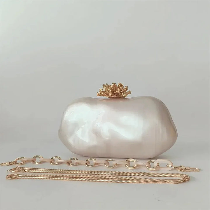 Acrylic Shell Clutch Bag – Women&