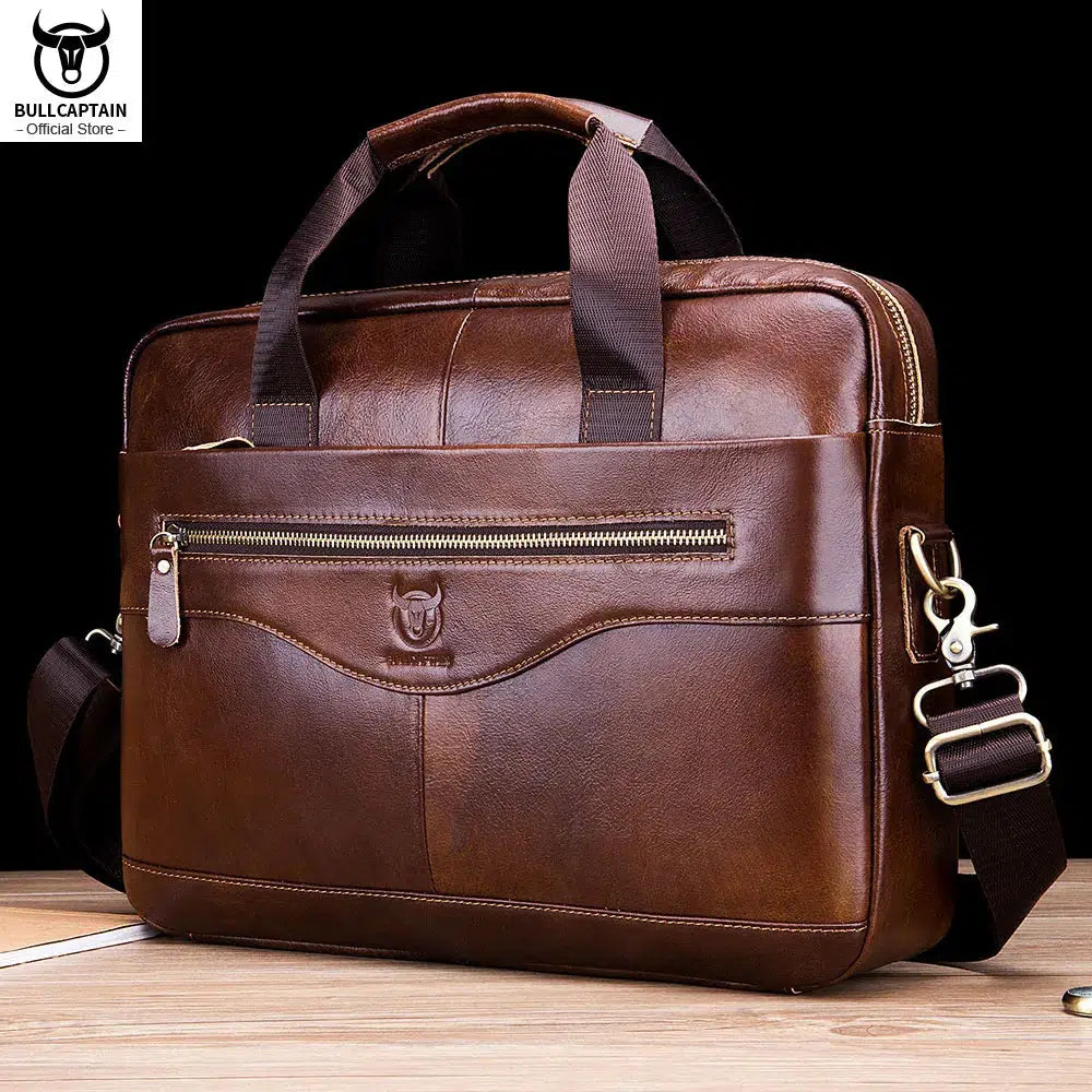 Mens Leather Laptop Bag's Men's Briefcase Office Business Handbag-bag-Bennys Beauty World