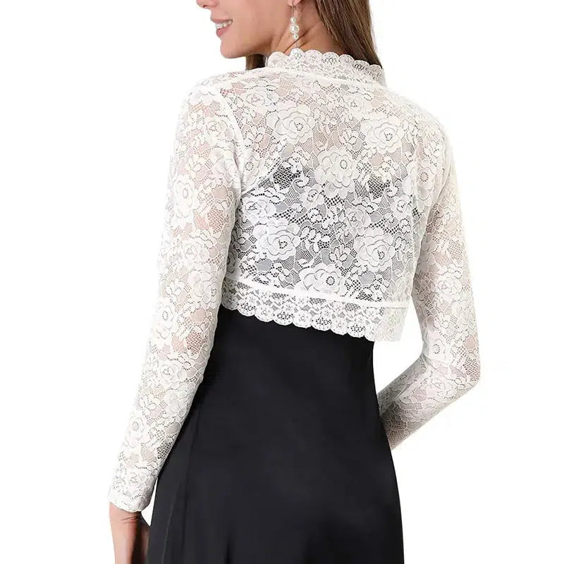 Women Floral Lace Cardigan Jackets