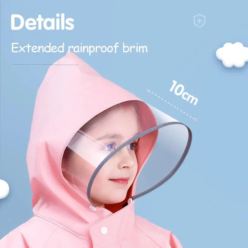 Children's Raincoat EVA Non Disposable Raincoat With Backpack Holder-Suit-Bennys Beauty World