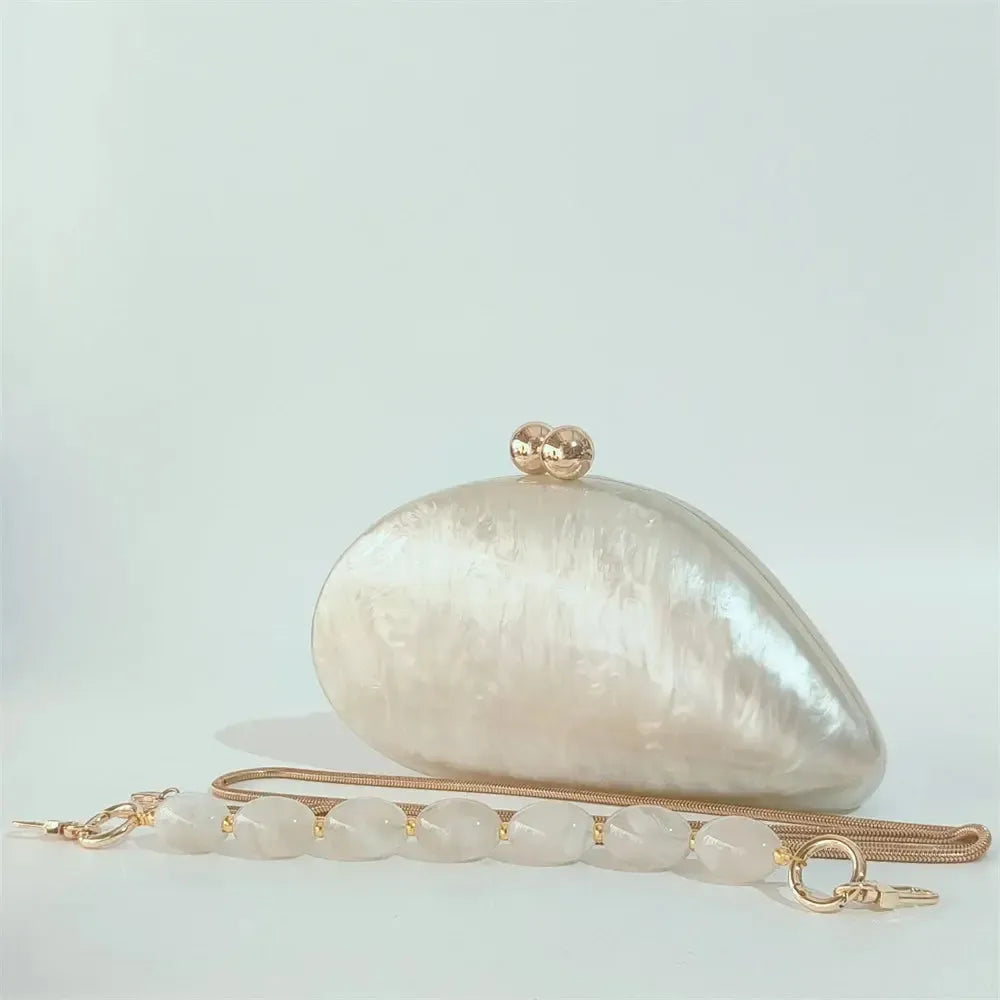 Acrylic Geometric Clutch Bag – Women&