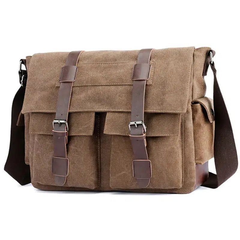 Vintage Canvas Bag Men Casual Crossbody Bag For Men-bag-Bennys Beauty World