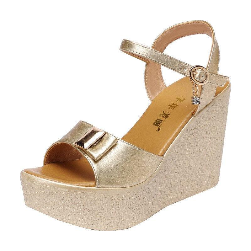 High Heel Wedge Sandals For Women-Shoes-Bennys Beauty World