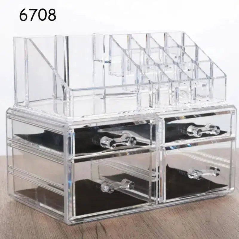 Acrylic Organizer For Cosmetics Makeup Organizer-Storage & Organization-Arlik interiors