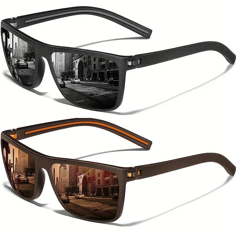 Square Polarized Sunglasses – Lightweight UV Protection for Men &amp; Women