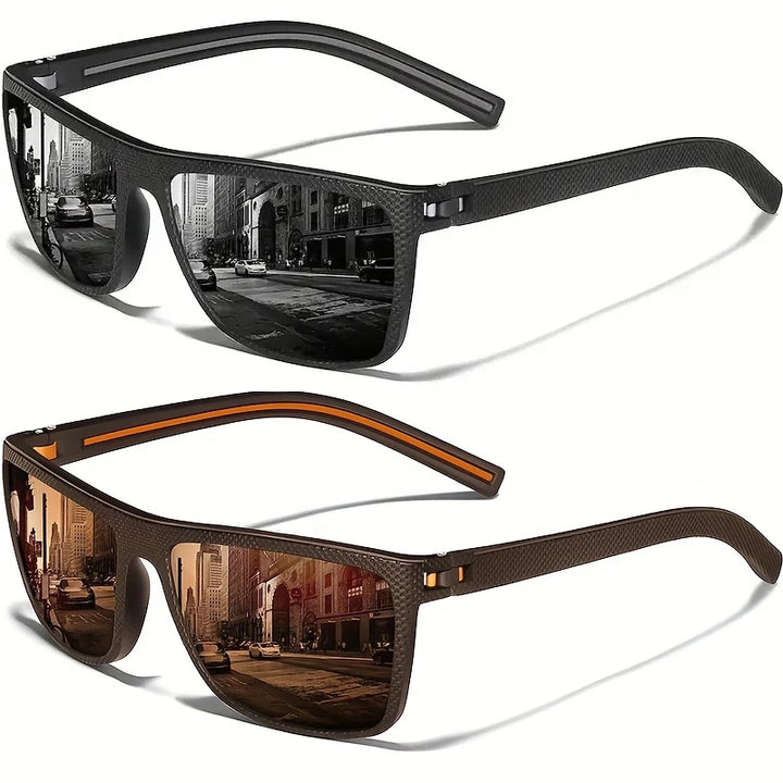 Square Polarized Sunglasses – Lightweight UV Protection for Men &amp; Women