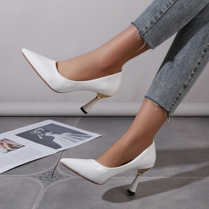 Red High Heels Trend Women Pumps Elegant Slip-on Shoes