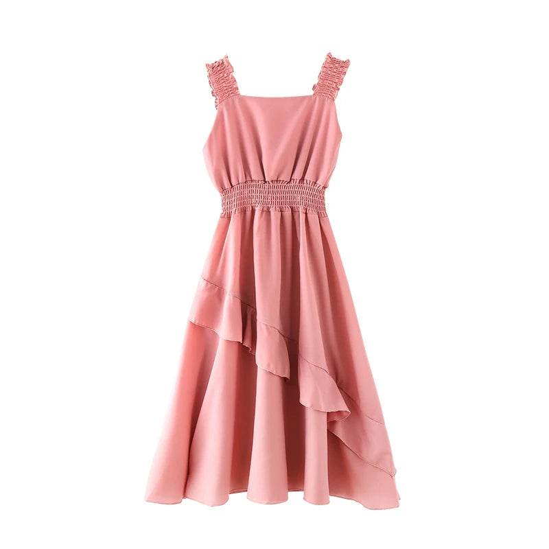 Girls Chiffon Flounce Sleeveless Party Dress | Ages 3–12